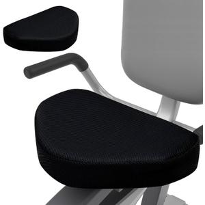 Exercise Bike Seat Cushion for Long Rides, High-Density Foam Padding, Breathable Mesh Non-Slip Cover, Stationary Bike & Rowing Machine Seat Pad for Comfort and Support