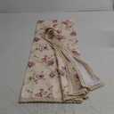 Floral Print Rectangle Tablecloth 52 x 70 Inch Stain Resistant and Waterproof Table Cover for Kitchen Dining Indoor Outdoor Buffet Tabletop Decoration (Beige) (Clr 010 Beige)