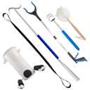 Hip Replacement Kit After Surgery, 6PC Hip Kit for Seniors, Sock Aid, Shoehorn, Total Hip Replacement Prime-Grabber