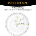 12" Microwave Glass Turntable Plate, 12" / 30.5cm Microwave Tray Replacement Glass Plate, Glass Tray Replacement for LG, GE, Magic Chef, Hotpoint, Panasonic, Kenmore, etc