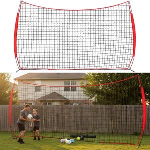 7x7ft/12x9ft/16x10ft/20x10ft Barricade Backstop Net, Sports Barrier Net, Multi-Sport Net with Carry Bag, Protective Screen for Practice- Baseball, Softball, Lacrosse, Soccer, Basketball, Tennis