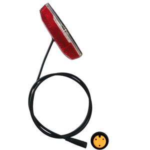 EbikeTaillight 2/3 Pin Waterproof Connector Rack Mount Super Bright LED Warning Rear Light Compatible for 6V-48V Mountain Bike Foldable Bike Night Riding Brake Signal Light