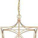 ML Lighting Tracy - 4 Light Pendant-21.9 Inches Tall and 15.87 Inches Wide-Painted Modern Gold Finish -Traditional Installation