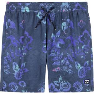 Billabong Boys Layback 4-Way Stretch Swim Trunks with UPF 50+ Sun Protection, Quick Dry Bathing Suit (18-20, Fog Good Times)