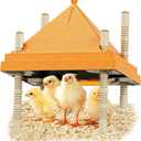 Brooder Plate for Chicks,10" x 10" Heat Plate for Chicks with Triangular Cone Anti-Perch Design