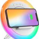 Bluetooth Speaker Night Lightsr,Wireless Charging Modern Speaker,Best Teenage Birthday Gift Ideas Tween Girls Gifts/Please use The Original Adapter