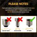 Seentech 4-Pack Lava Lamp Bulbs 40 Watt, S11 E17 Intermediate Base Replacement - Lava Lamp Replacement Bulb, Suitable for 14.5-Inch/20oz Flash and Lava lamp (4 Pack)