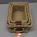 Small Wicker Baskets for Organizing, 3 Piec