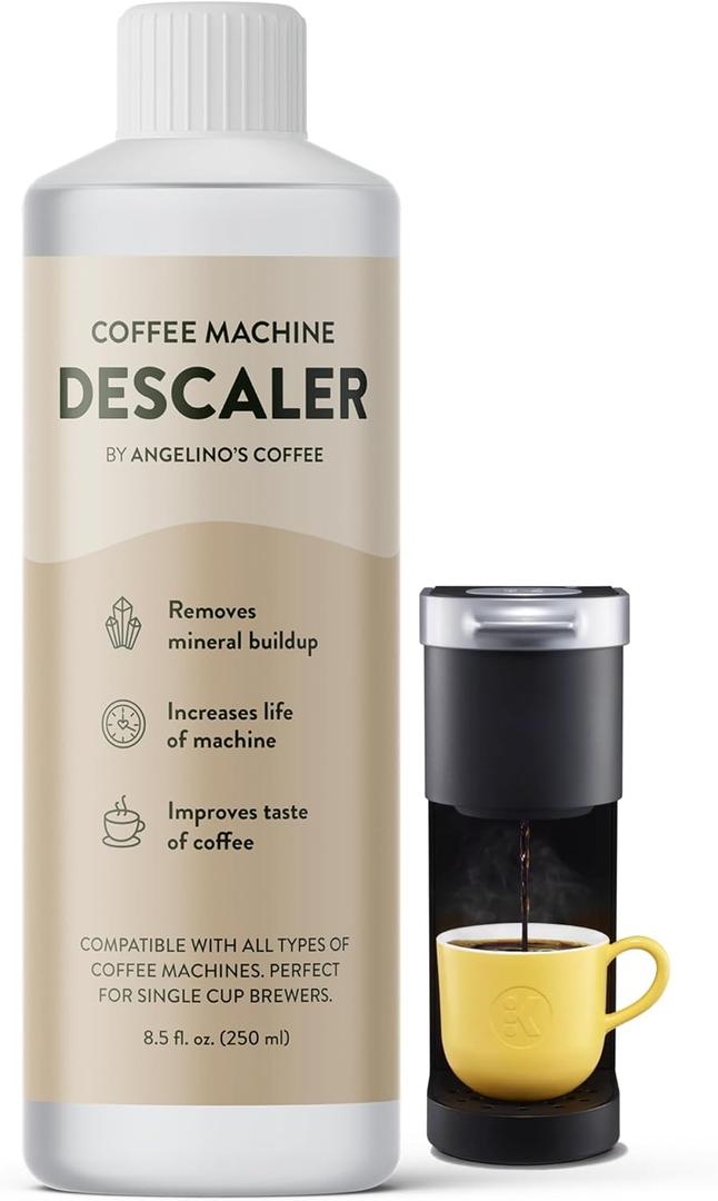 Universal Descaling Solution for Keurig, Nespresso, Breville, DeLonghi & Ninja (2 Uses)  Professional Coffee Descaler & Cleaner  Removes Limescale to Restore Flow & Temp  Odorless & Residue-Free (8.5 Fl Oz (Pack of 1))