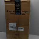 Dual Layer 4.5 Inch Memory Foam Mattress Topper Twin, 2.5 Inch Cooling Memory Foam, 2 Inch Thick Pillow Top Mattress Pad Cover for Hard Bed, Soft Fluffy & Pressure Relief & Medium Support