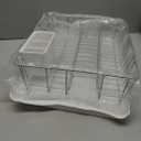 Farberware Classic Large Rust Resistant Full Dishrack with Removable 3 Compartment Flatware Caddy, Andlged Drain Board, 3-Piece, White