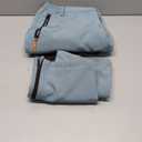 Postropaky Womens Outdoor Snow Ski Pants Waterproof Hiking Insulated Softshell Pants Snowboard Zipper Bottom Leg (12 Short, Sky Blue)