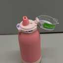 Ello Emma 14oz Vacuum Insulated Stainless Steel Kids Water Bottle with Straw and Built-in Carrying Handle and Leak-Proof Locking Lid for School Backpack, Lunchbox and Outdoor Sports (Sweetheart)