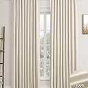 2 Beige Curtains For living Room Or Bedroom, 70×90inch