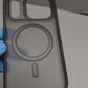 BENKS Magnetic Case for iPhone 17 Pro with Camera Control Button, Compatible with MagSafe, Slim Translucent Matte Shockproof Protective Phone Case, Black