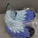 Handwoven Soft Cat Cave Bed, Indoor Cat Beds with Washable Round Nest, Kitten House & Cat Furniture, Cloud Blue