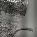 Round Silver Christmas Placemats for Dining Table Mats Set of 6 Wipeable Snowflake Placemats for Kitchen Table Plastic Soft PVC Place mats Durable Heat Resistant Non-slip Washable Table Mats 15"