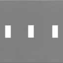 ENERLITES Screwless Triple Toggle Switch Wall Plate, Child Safe Light Switch Cover, Standard Size 3-Gang 4.68" x 6.53", Unbreakable Polycarbonate Thermoplastic, UL Listed, SI8813-GY, Glossy, Gray