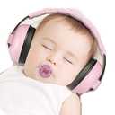 Mumba Baby Ear Protection Noise Cancelling Headphones for Babies and Toddlers Baby Earmuffs - Ages 3-24+ Months (Pink)