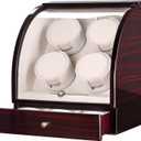 Watch Winder For 4 Watches + 3 Storage Slots, LCD Touch Screen
