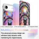 5 x Compact Case for iPhone Air cat Design,Cute Holographic Soft Slim TPU Shockproof Protective Bumper 17 Air Phone Cases Cover for Women Girls Man Aesthetic Glitter Shiny
