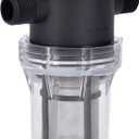 Water Filter, 1/2''Twist-On Pipe Strainer, Nylon PA66 cover, PC bowl, 304 Stainless Screen (1/2'' 80 Mesh Male water filter)
