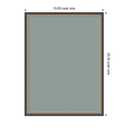 Kate and Laurel Framed Fabric Pinboard 19 x 25, Printed Linen Decorative Bulletin Board for Use as a Vision Board or Wall Organization, Matinee Black Bronze Frame