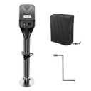 SEALIGHT Electric Trailer Jack to 7500lbs,Heavy Duty Electric Tongue Jack,12V DC and LED Light,9.84"-33.85" Lift, Power Tongue Jack Waterproof for A-Frame,Utility and RV Trailer