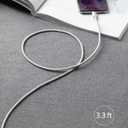 Anker USB C to USB C Cable, Type-C 60W Fast Charging Cable (3FT, 2Pack) for iPhone 16 Series, iPad mini 6 and More (Silver)