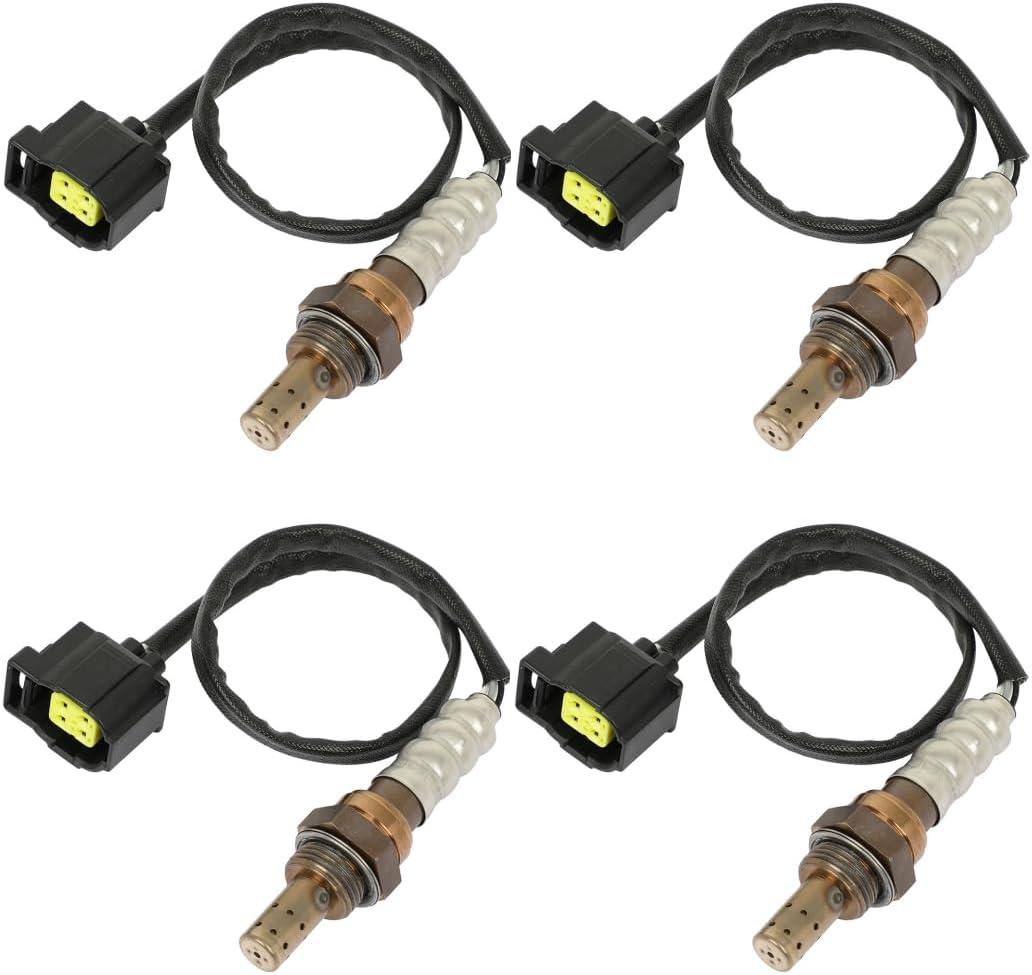 4PCS O2 Oxygen Sensor 2 Upstream &2 Downstream 2011-2013 for Chrysler 300 3.6L,2012-2015 for Jeep Grand Cherokee 5.7L,2003 for Jeep Wrangler SG1849,234-4587,234-4593,234-4260,234-4718