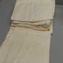 Carressa Linen 100% Organic Cotton Sheet Set Twin Size - 3 Piece, Crisp, Cooling Sateen Weave, Breathable Hotel Quality Deep Pocket Sheets (Ivory)