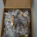goldenwarm 30 Pack Cabinet Handles Champagne Bronze Cabinet Knobs Champagne Drawer Knobs Bronze Drawer Pulls Kitchen Dresser Hardware T Bar Square Hardware for Bedroom Kitchen Dresser (Single Hole Center)