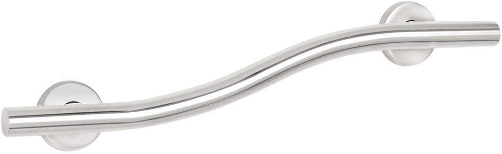 Seachrome 24 inch Bathroom Wave Grab Bar Polished Finish