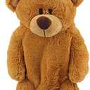 Mellsunny Cute Fuzzy Bear Backpack Stuffed Animal Backpack Kawaii Bunny Backpacks Fluffy Shoulder Bag Casual Daypack for Girls (Brown)