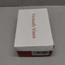 Women's Block High Heels Square Toe Heeled Sandals Ankle Strap Shoes (8, Brown)