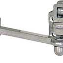 Buyers Products DH304 Heavy Duty Aluminum Door Hold Back, 4 Inch Hook and Keeper with Spring Loaded Latch, Zinc Plated Finish, Keeper Included, Trailer Door Holder for Enclosed Trailer
