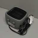 Space Heater, Small Desk Heater with High Output, Safe and Quiet Ceramic Desktop Heating Fan for Home Bedroom Office Desk Indoor Use(Grey)