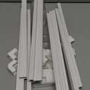 Delamu Cord Hider, 157in Wire Covers for Cords on Wall, Premium Cable Hider Cord Covers for Wires, Cable Management Wire Hiders for TV, Cable Raceway Kit, W0.95 H0.55in, White