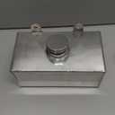 Qiilu Washer Reservoir , Aluminium Windscreen Washer Bottle 2L Polished Intercooler Spray Universal Car Parts