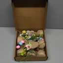 DR.DUDU 6 Pcs Easter Decorations for Home 8 Inch Egg Trees Table Decor Easter Centerpiece for Tables Office Mini Tree with Bunny Chick Spring Decor Gifts