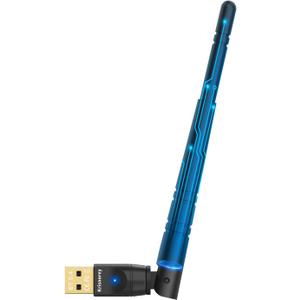 Long Range Upgraded Bluetooth 5.4 Adapter for PC, 5dBi High Gain Wireless USB Dongle for Windows 11/10/8.1/7 Laptop Linux Desktop, Plug & Pair Keyboard Mice Headphone Speaker Game Controller