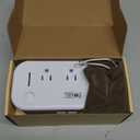 FOVAL Power Step Down 220V to 110V Travel Voltage Converter International Power Adapter for Hair Straightener/Curling Iron with 4-Port USB Charging US/UK/AU/EU Universal Plug Adapter (White)