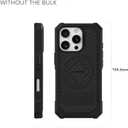 Rokform Rugged Case Compatible with iPhone 16 Pro, Magnetic Cover (Black)
