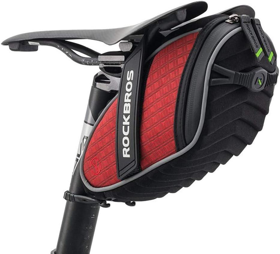 ROCKBROS Bike Saddle Bag Bicycle Seat Bag 3D Shell Saddle Bag Under Seat Cycling Seat Pack for Mountain Road Bike Bicycle Red ROCKBROS Bike Saddle Bag Bicycle Seat Bag 3D Shell Saddle Bag Under Seat Cycling Seat Pack for Mountain Road Bike Bicycle Red