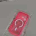 for iPhone 17 Pro Max Case, Curly Wavy Frame Hard Translucent Matte Clear Back Cover for Women Men Compatible with Magsafe Shockproof TPU Bumper Phone Case for iPhone 17 Pro Max, Hot Pink