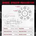 BDFHYK 5x139.7mm Wheel Spacers 1.5 inch Hubcentric Wheel Spacer Compatible with Dodge Dakota Ram 1500 Durango,Forged 5 Lug Wheel Adapters 9/16-18 & 77.8 mm Hub Bore, Set of 4
