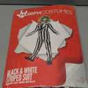 Morph Kids Black And White Striped Suit Costume Halloween Costume For Boys Halloween Costume (Medium)