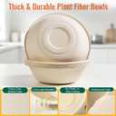 Dynta 110 Pack 32oz Paper Bowls, Large Compostable Disposable Bowls for Salads, Soups & Dog Feeding | Microwave & Freezer Safe(Natural Brown)