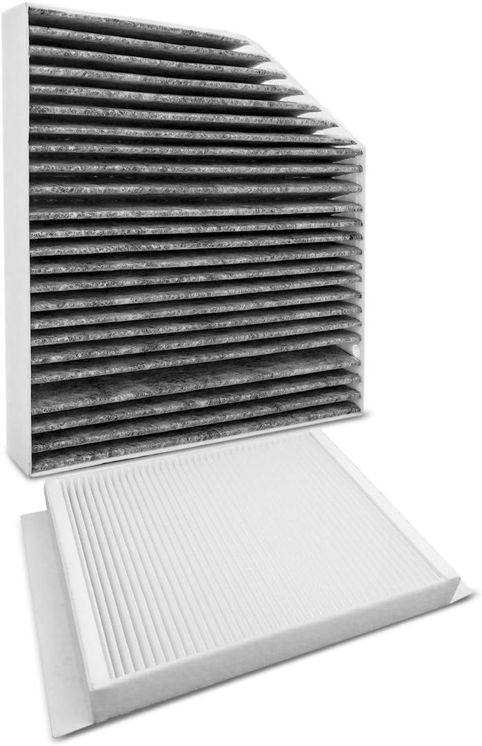 Cabin Air Filter Kit Fit for Mercedes Benz C250/C300/C400/E300/E350/E400 GT43/GT53/C43/C63/C450/CLS53/E43/E53/E63 AMG 2015-2023 Select Models, Replace 2058350147 1668300218