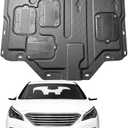 Mud Flaps Engine Guards for Hyundai Sonata 2015 2016 2017 2018 2019 Front Engine Splash Shield Guards Suitable for Sonata Under Engine Cover Directly Replace Original One Black